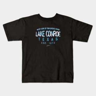 Lake Conroe, Texas, Lake and Sky Kids T-Shirt